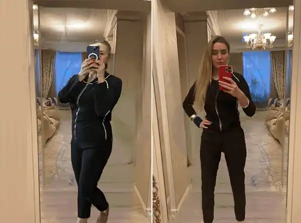 Результат после регулярного использования термокостюма Ош